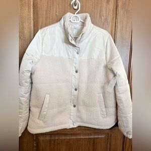 NWT Time and Tru ivory coat women size XL